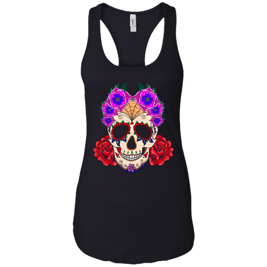 Flowery Skull Tank Top - American Legend Rider