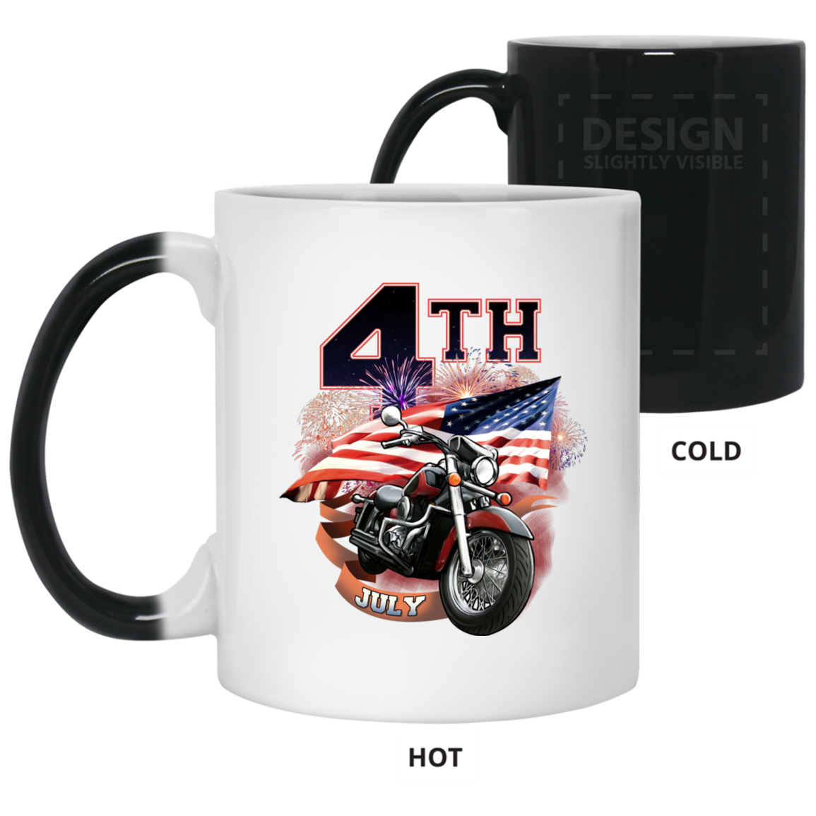 4th of July Color Changing Mug 11 oz. - American Legend Rider