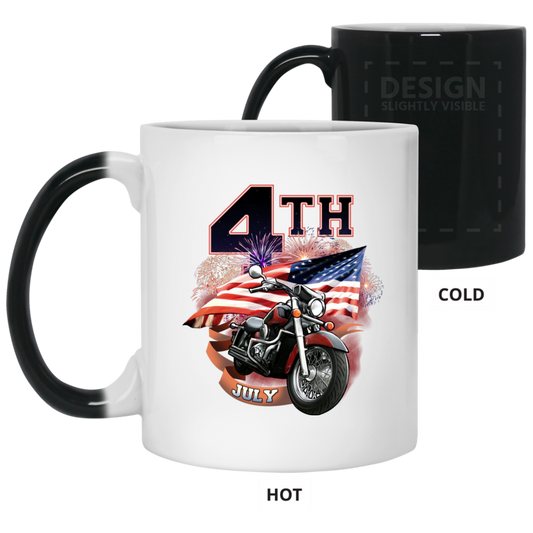4th of July Color Changing Mug 11 oz. - American Legend Rider