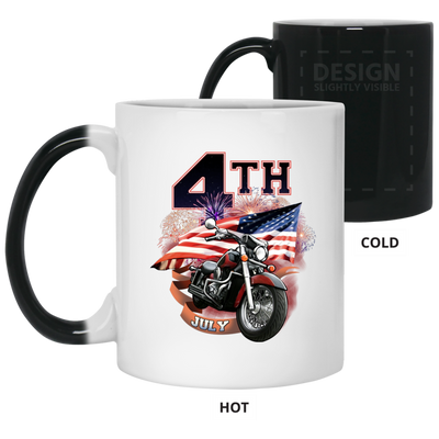 4th of July Color Changing Mug 11 oz. - American Legend Rider