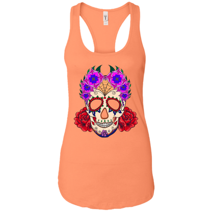 Flowery Skull Tank Top - American Legend Rider