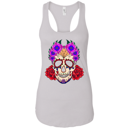 Flowery Skull Tank Top - American Legend Rider