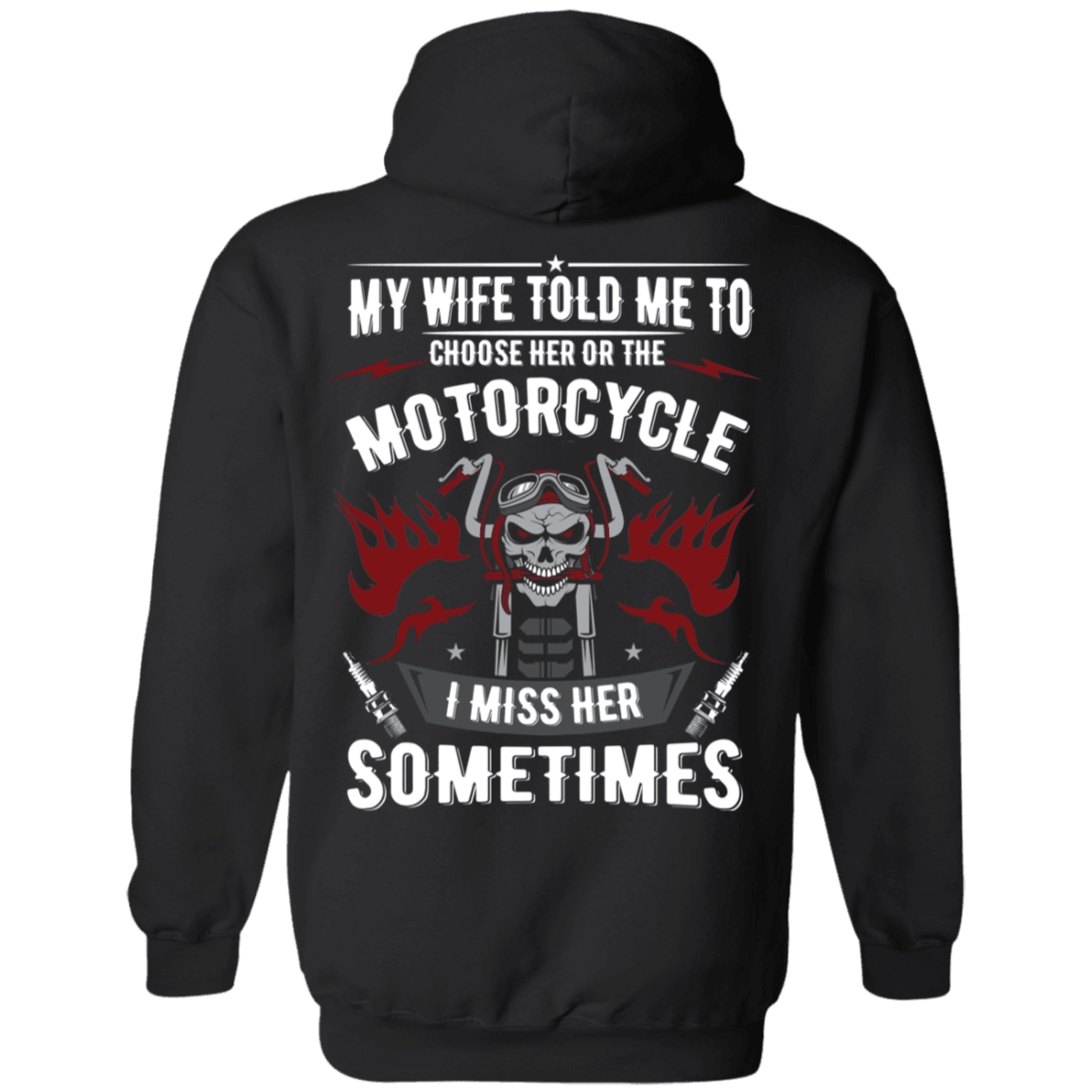 Choose Her or The Motorcycle Hoodie - American Legend Rider