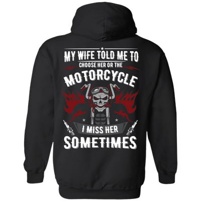 Choose Her or The Motorcycle Hoodie - American Legend Rider