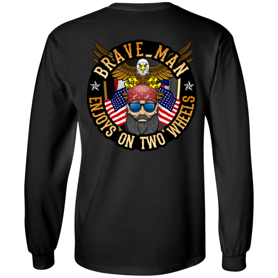 Enjoys on Two Wheels Long Sleeves - American Legend Rider