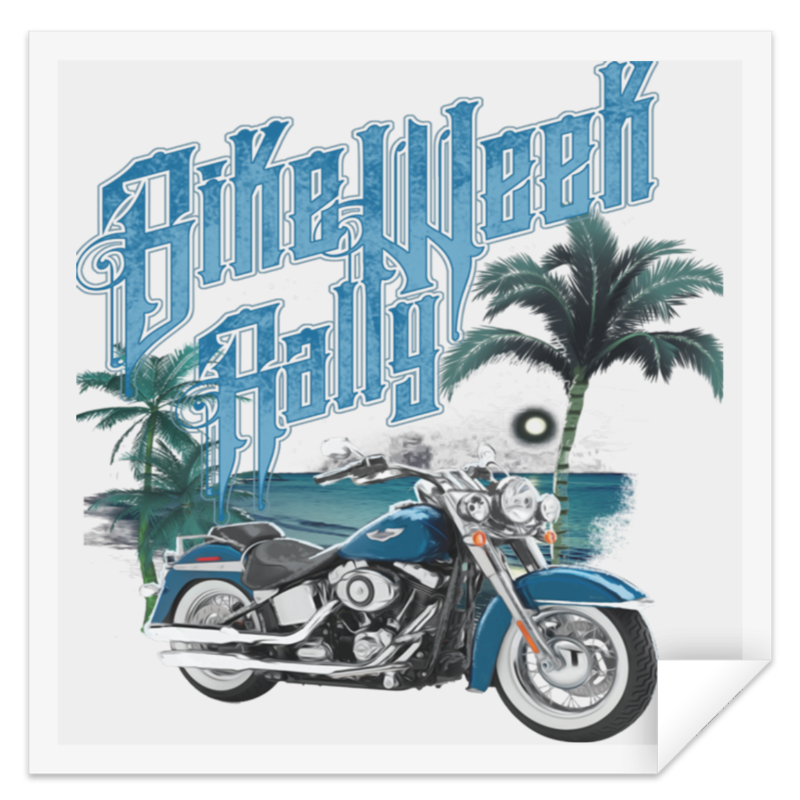 Bike Week Rally Sticker - American Legend Rider