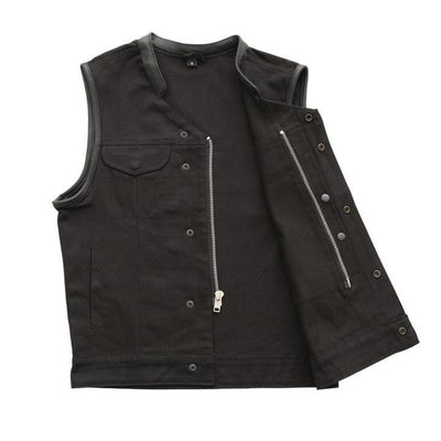 First Manufacturing Crossover - Men's Motorcycle Twill Vest - American Legend Rider