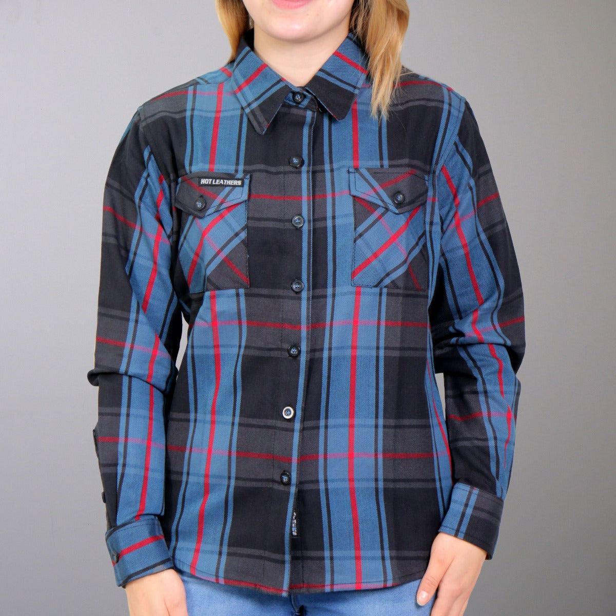 Hot Leathers Women's Flannel Long Sleeve The King
