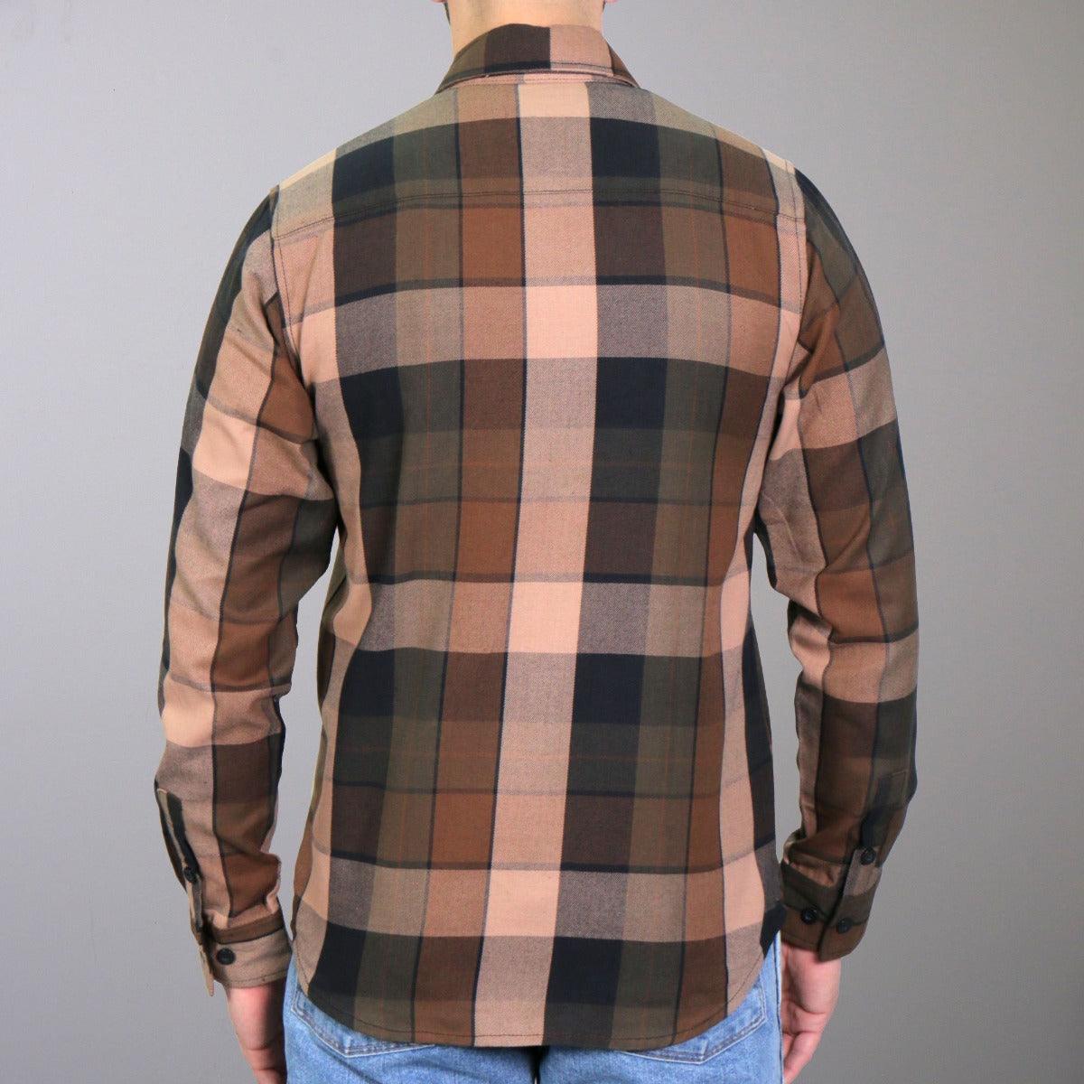 Hot Leathers Men's Flannel Long Sleeve Sidewinder - American Legend Rider