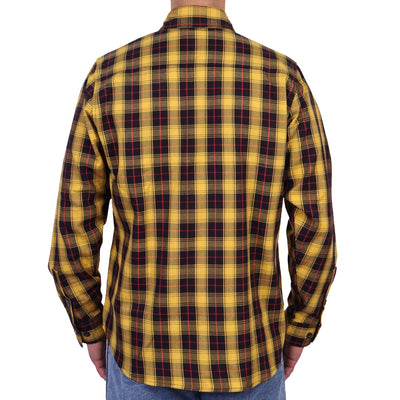 Hot Leathers Men's Yellow Red and Black Long Sleeve Flannel