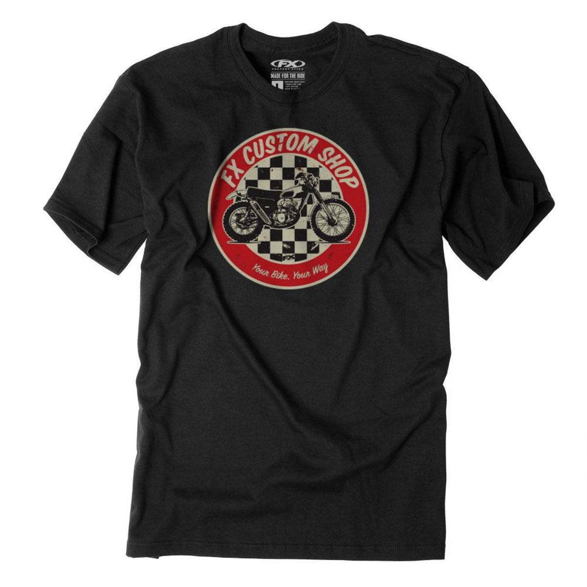 Factory Effex Men's FX Speed Shop T-Shirt, Black - American Legend Rider