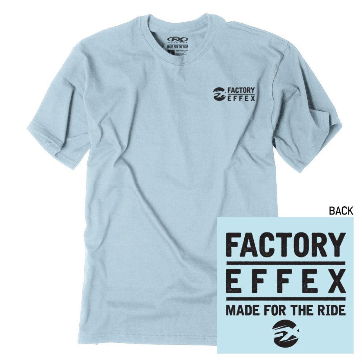 Factory Effex Men's FX Stamped T-Shirt, Light Blue - American Legend Rider