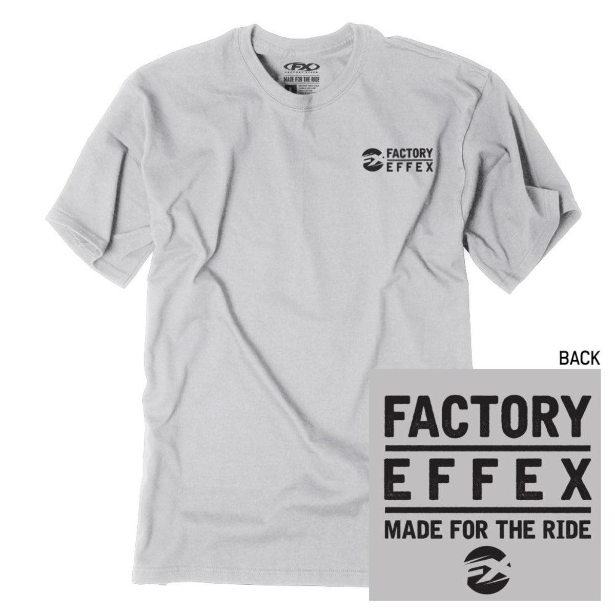 Factory Effex Men's FX Stamped T-Shirt, Silver - American Legend Rider