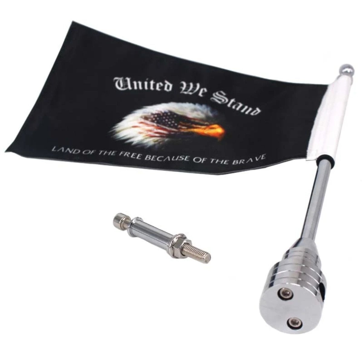 United We Stand Motorcycle Flag Pole Mount