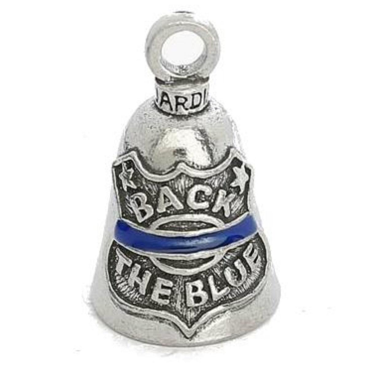 Daniel Smart Guardian Bell® Back the Blue, Pewter, 1.5 x 1 in - American Legend Rider