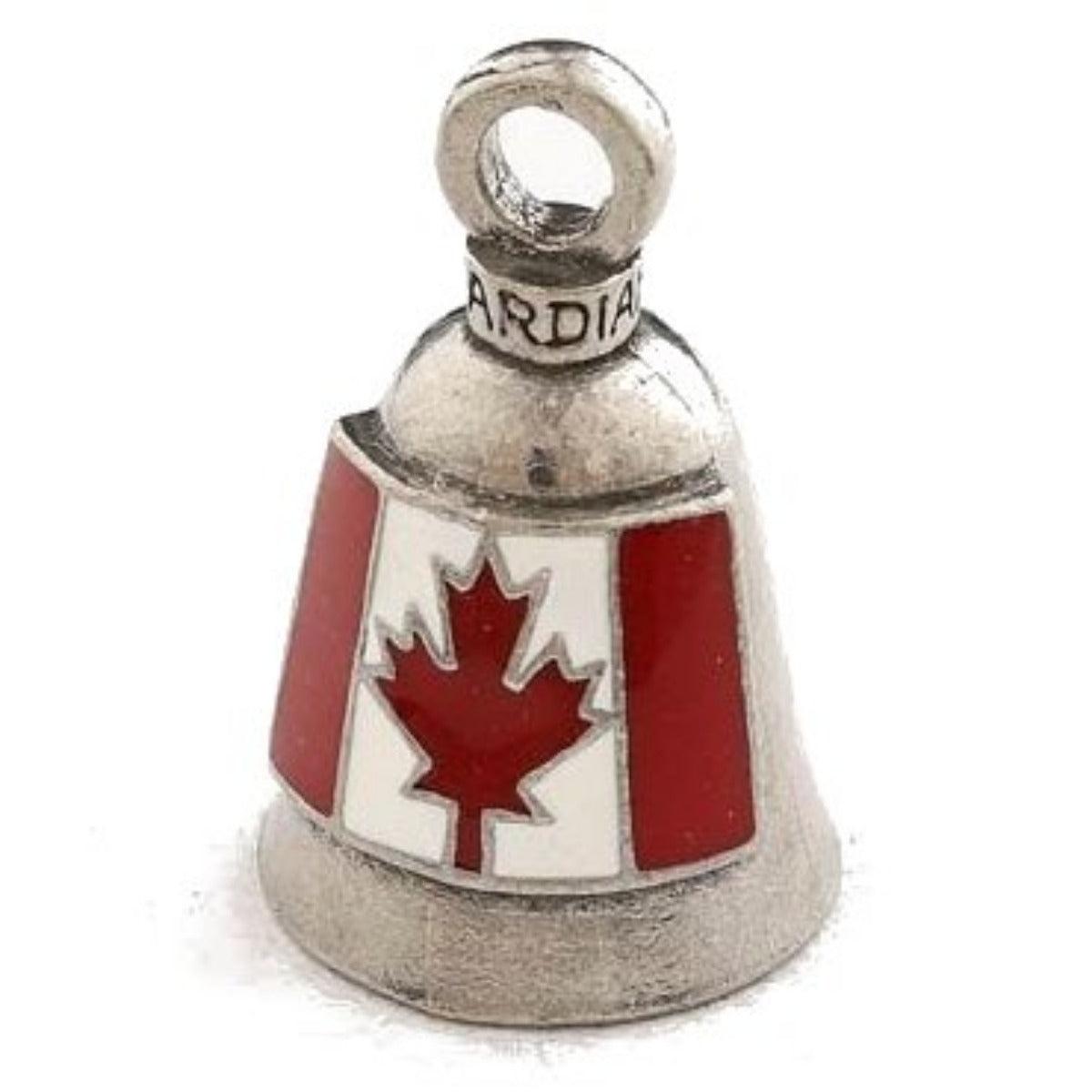 Daniel Smart Guardian Bell® Canadian Flag, Pewter, 1.5 x 1 in - American Legend Rider