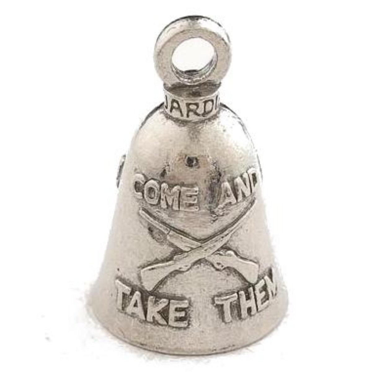 Daniel Smart Guardian Bell® Come And Take Them, Pewter, 1.5 x 1 in - American Legend Rider