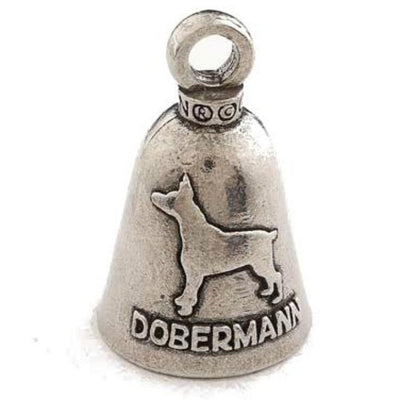 Daniel Smart Guardian Bell® Doberman Dog, Pewter, 1.5 x 1 in - American Legend Rider
