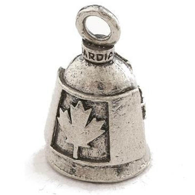 Daniel Smart Guardian Bell® Maple Leaf, Pewter, 1.5 x 1 in - American Legend Rider