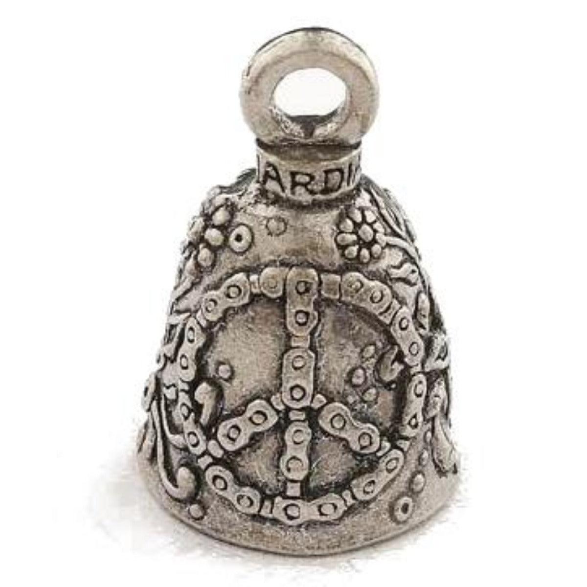 Daniel Smart Guardian Bell® Peace Sign, Pewter, 1.5 x 1 in - American Legend Rider