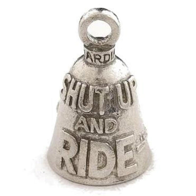 Daniel Smart Guardian Bell® Shut Up and Ride, Pewter, 1.5 x 1 in - American Legend Rider