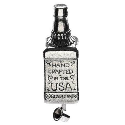 Daniel Smart Guardian Bell® Whiskey Bottle, Pewter, 1.5 x 1 in - American Legend Rider