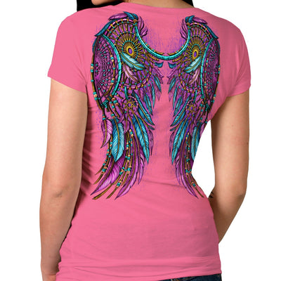 Hot Leathers Ladies Dream Wings T-Shirt