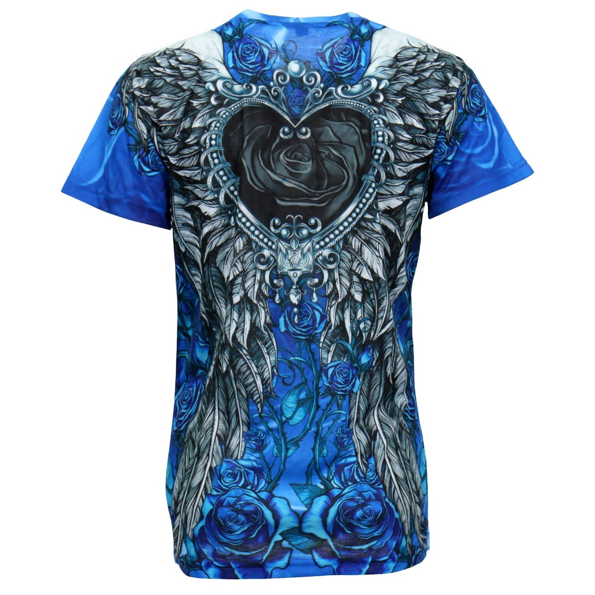 Hot Leathers Ladies Angel Roses Sublimation T-Shirt