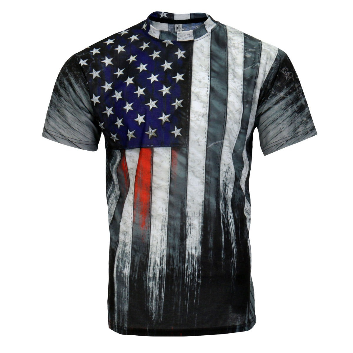 Hot Leathers Men's American Flag Sublimation T-Shirt