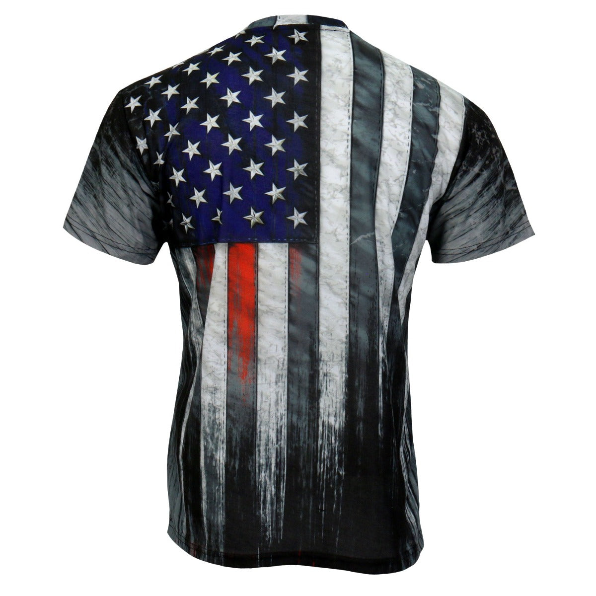 Hot Leathers Men's American Flag Sublimation T-Shirt