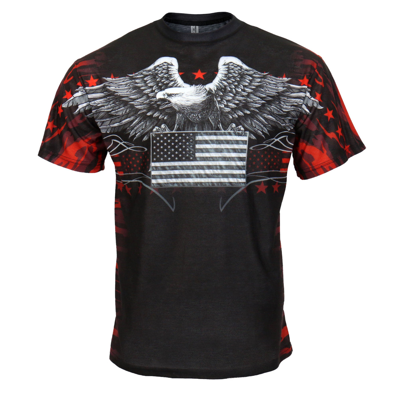 Hot Leathers Men's Camo Eagle 3D All Over Printed T-Shirt GMB1003
