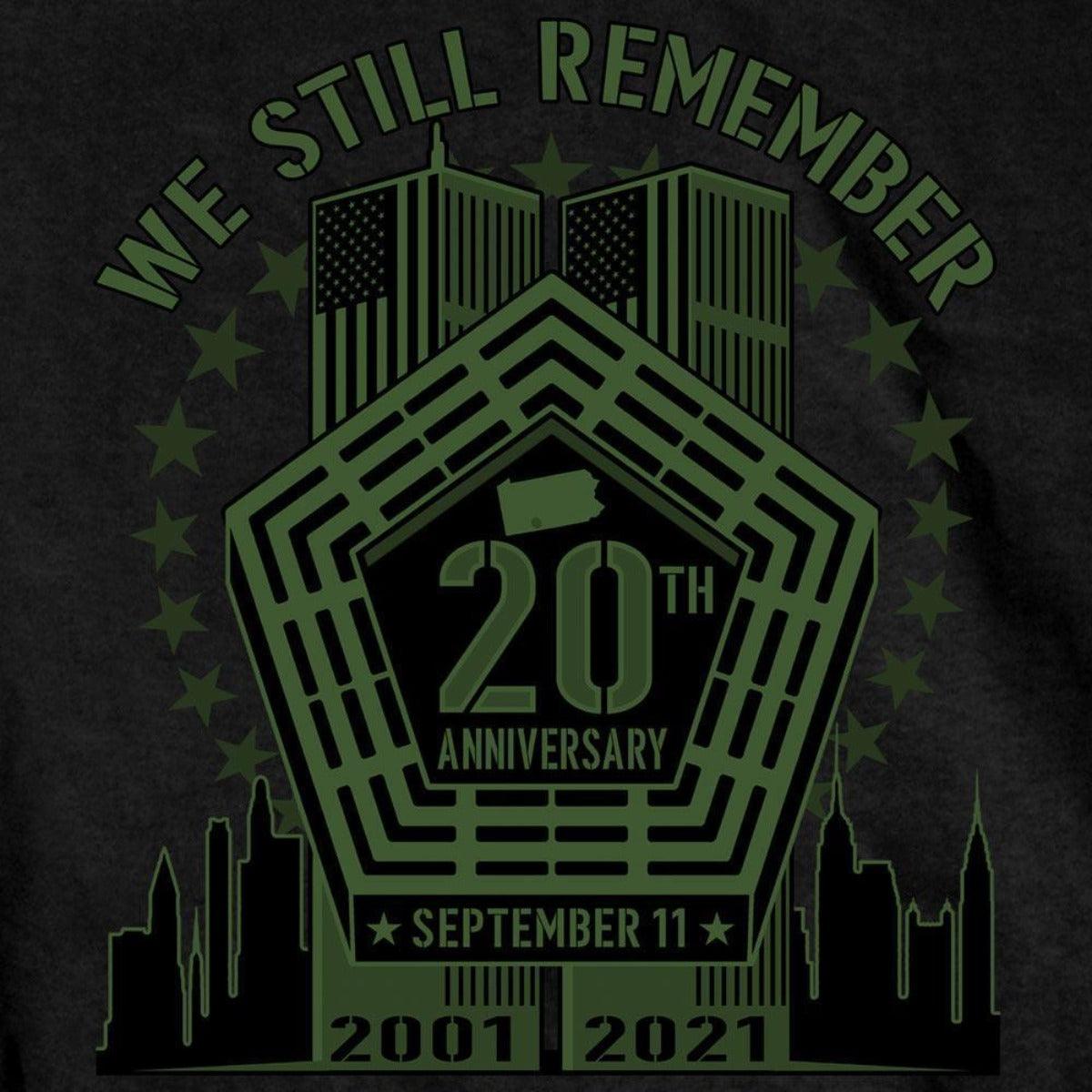 Hot Leathers Men's 9-11 We Still Remember T-Shirt - American Legend Rider