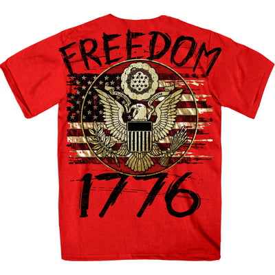 Hot Leathers 1776 Freedom Flag Jumbo Print Men's T Shirt