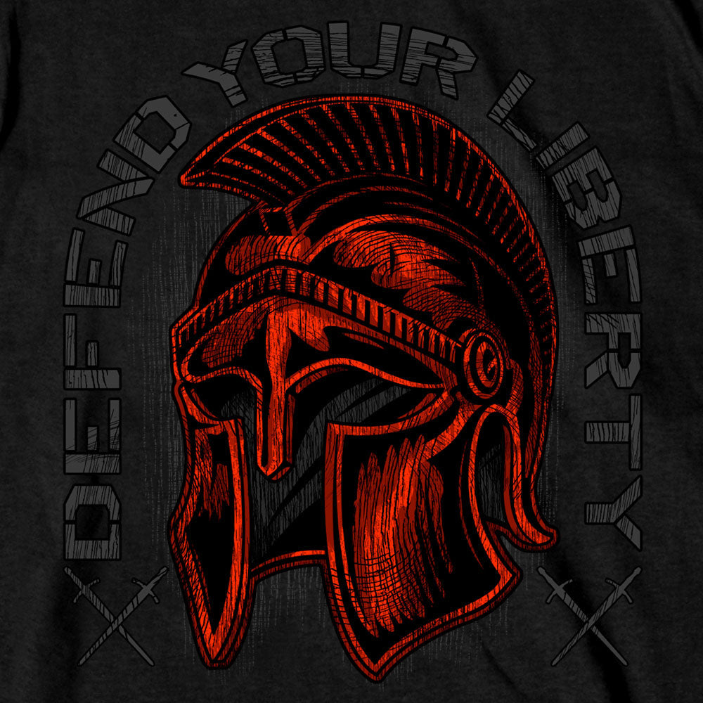 Hot Leathers Defend Your Liberty Roman Soldier T-Shirt