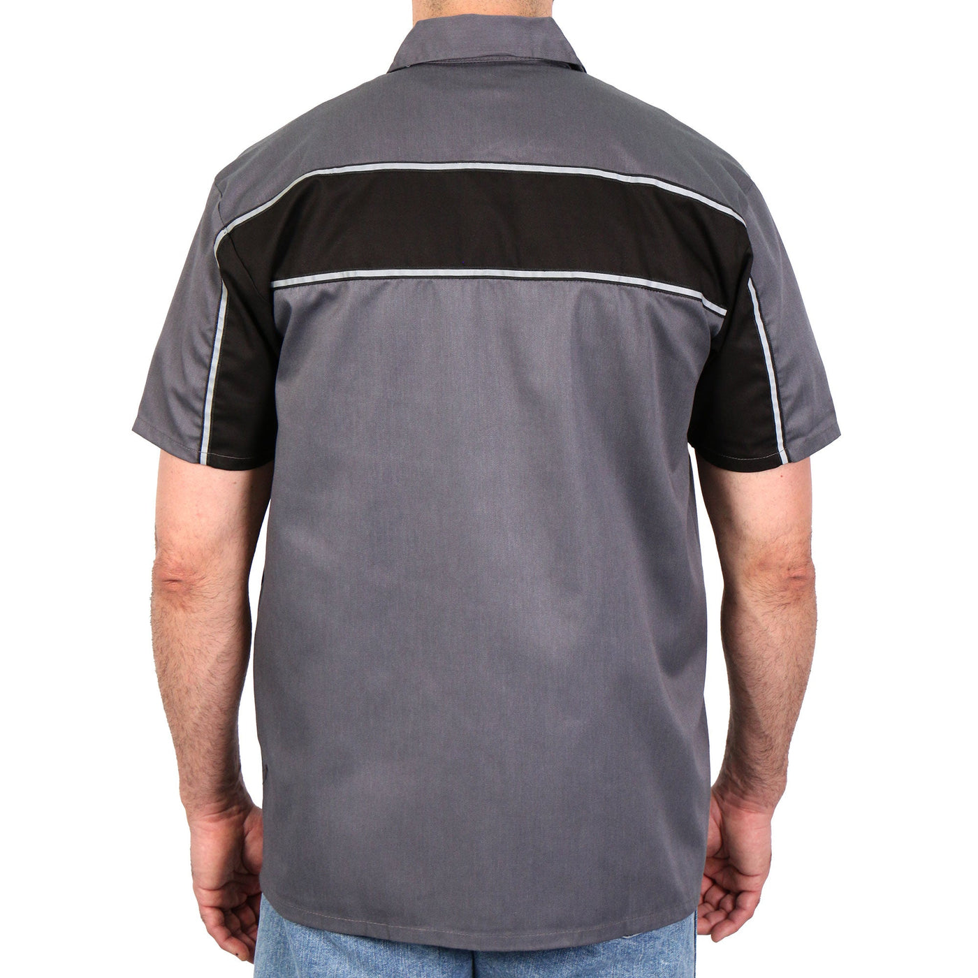 Hot Leathers 2-Tone Stripe Shirt GMM1005