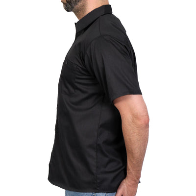 Hot Leathers Mechanic Shirt Black GMM1009