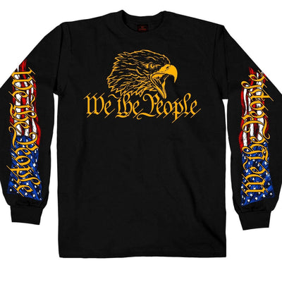 Hot Leathers Men's We The People Eagle Long Sleeve Shirt - American Legend Rider