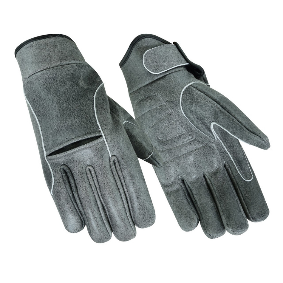 Daniel Premium Gray Cruiser Gloves - American Legend Rider