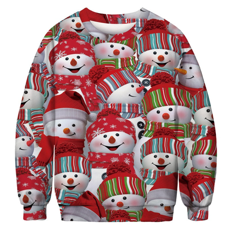 Cute Snowman Ugly Christmas Sweater