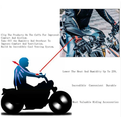 Clip-On Cooling System Jacket Sleeve Vent - Blue