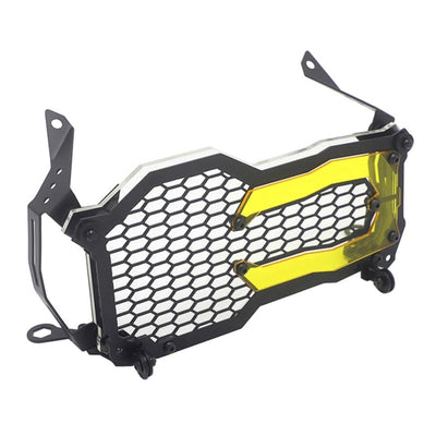 Motorcycle Headlight Protector Grille Guard for BMW, Black/Yellow