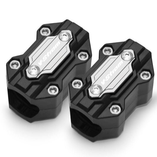 Motorcycle Accessories Engine Guard Bumper Protection Decorative Block For Suzuki, Black/Titanium