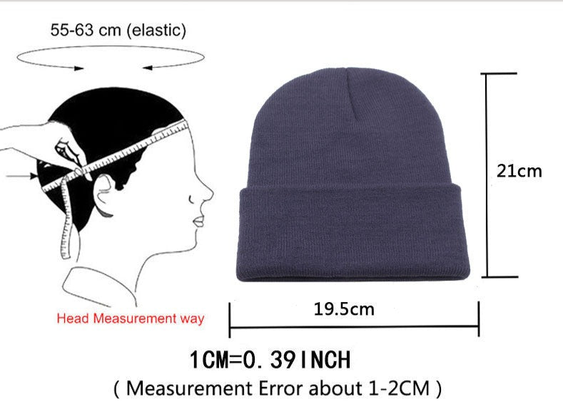Unisex Knitted Beanie Hat
