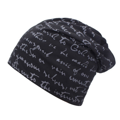 A Fashionable Printed Beanie Hat.