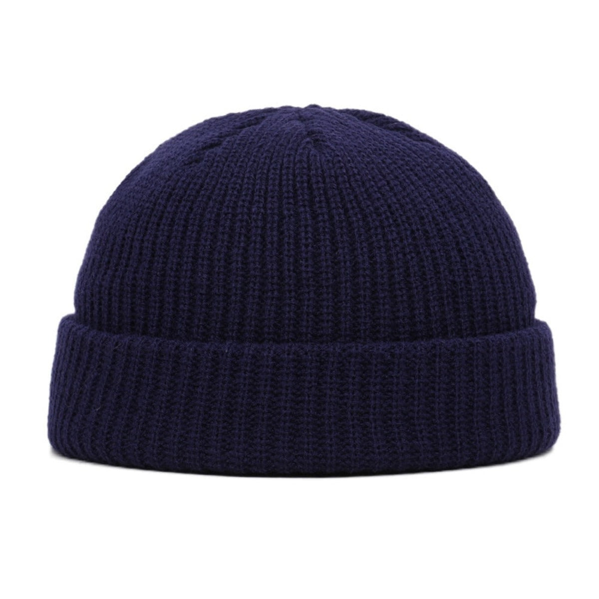 A Wool Knitted Skull Cap Beanie, perfect for the winter season, showcased on a clean white background.