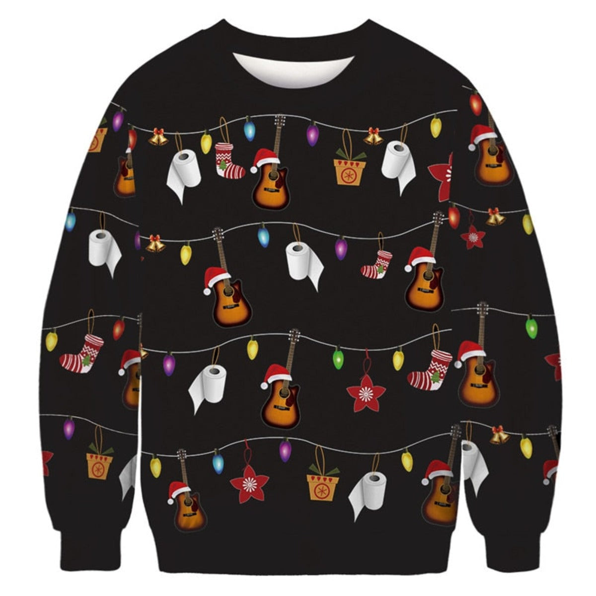 Funny Lights Ugly Christmas Sweater