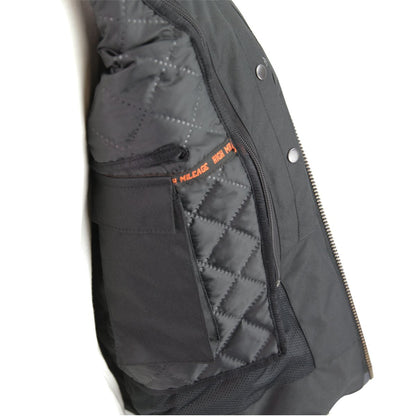 Vance High Mileage Leather Vented Scooter Jacket w/Stripes