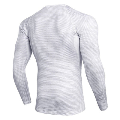 Men's 3D Print Thermal Shirt - White
