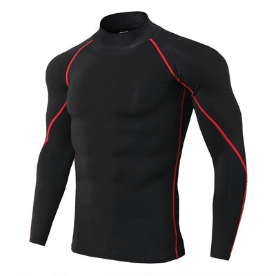 Men's Quick Dry Thermal Underwear - Black w/Red Lining