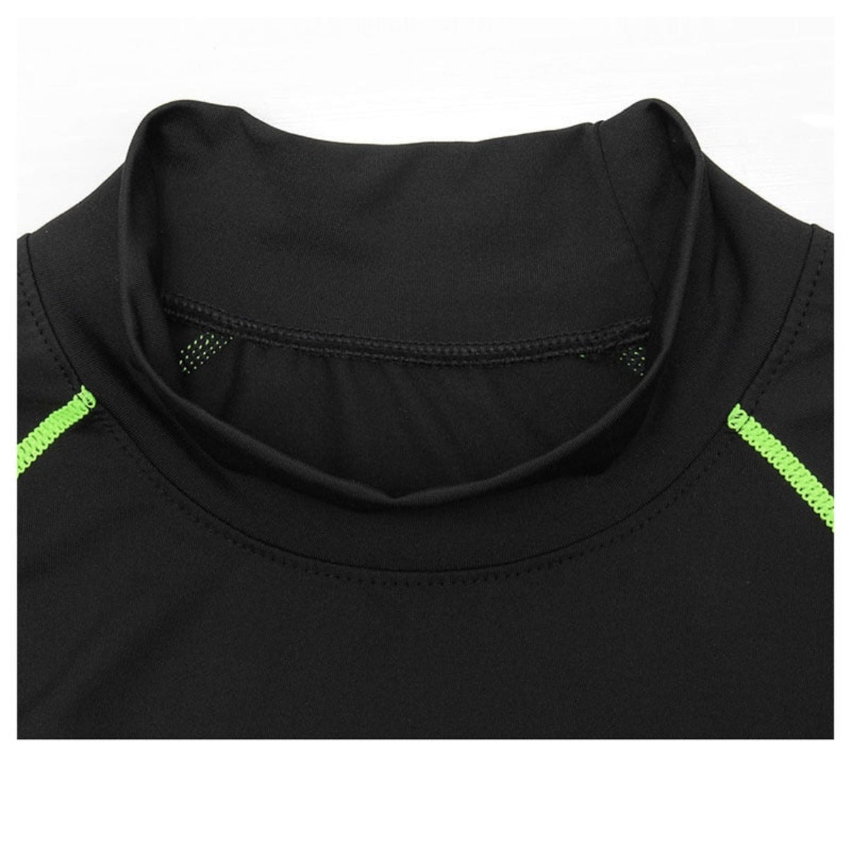 Men's Quick Dry Thermal Underwear - Black w/Green Lining